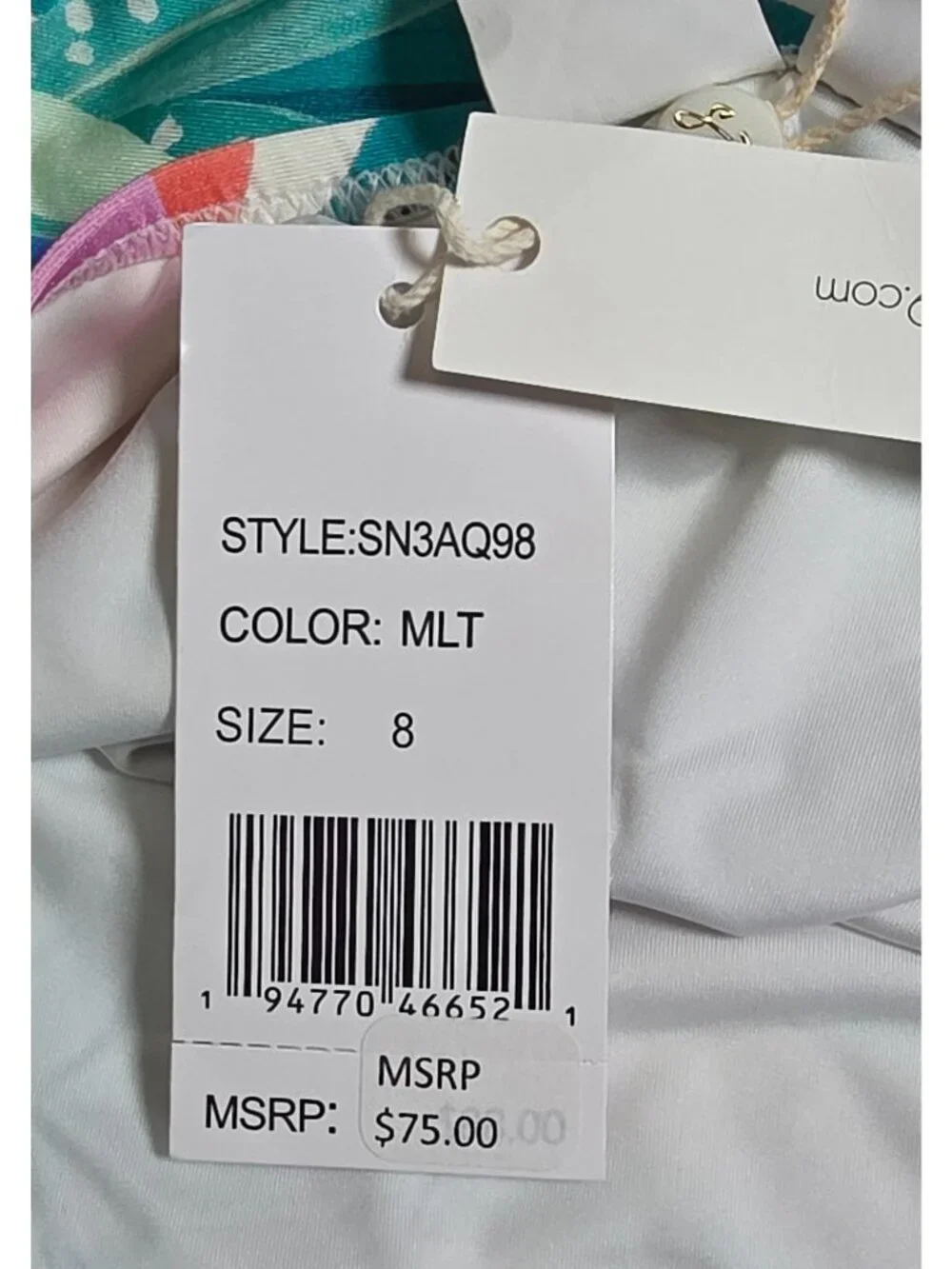 NWT - Sunshine 79 Fantasy Vacation High Rise Swim Bottoms, Size 8